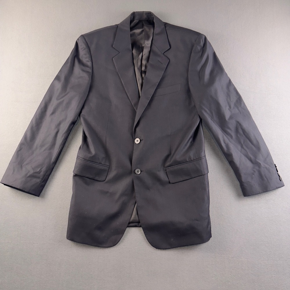 Giorgio Armani Mens Super 150s Wool Pinstripe Blazer Jacket Italy Size 50 2759-6